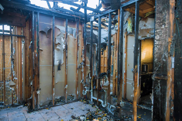 Professional Fire Board Up technician working in Milford, PA